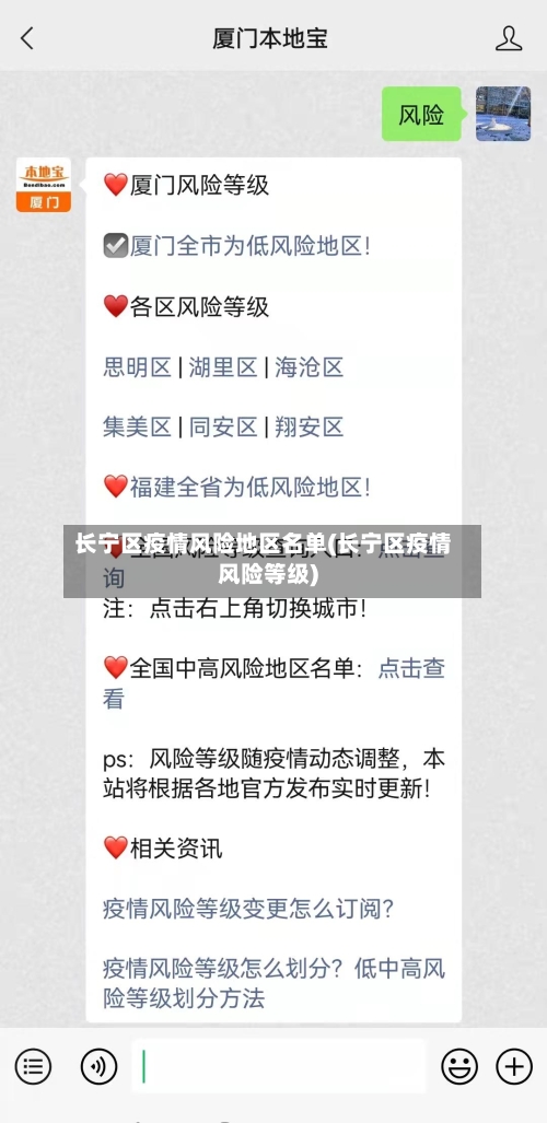 长宁区疫情风险地区名单(长宁区疫情风险等级)-第2张图片
