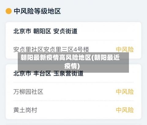 朝阳最新疫情高风险地区(朝阳最近疫情)-第3张图片