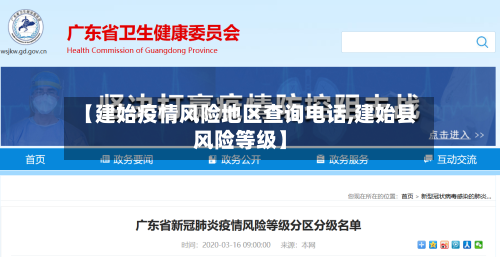 【建始疫情风险地区查询电话,建始县风险等级】