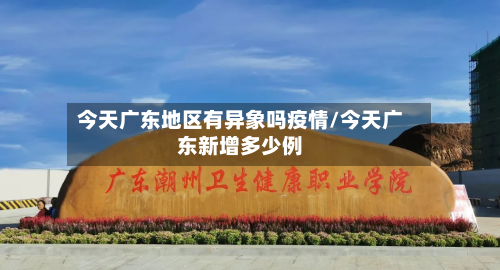 今天广东地区有异象吗疫情/今天广东新增多少例
