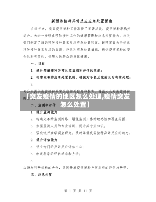 【突发疫情的地区怎么处理,疫情突发怎么处置】-第2张图片