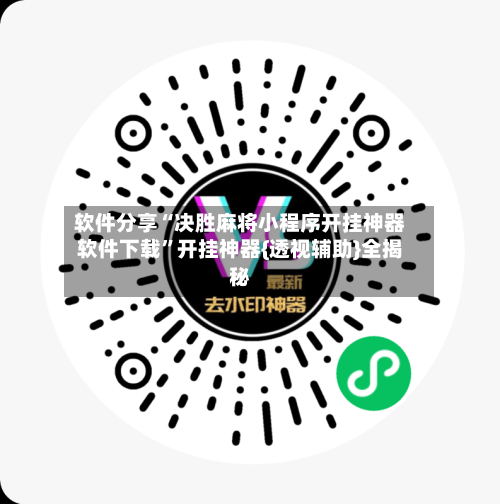 软件分享“决胜麻将小程序开挂神器软件下载	”开挂神器{透视辅助}全揭秘-第2张图片