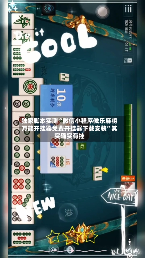 独家脚本实测“微信小程序微乐麻将万能开挂器免费开挂器下载安装	”其实确实有挂-第2张图片