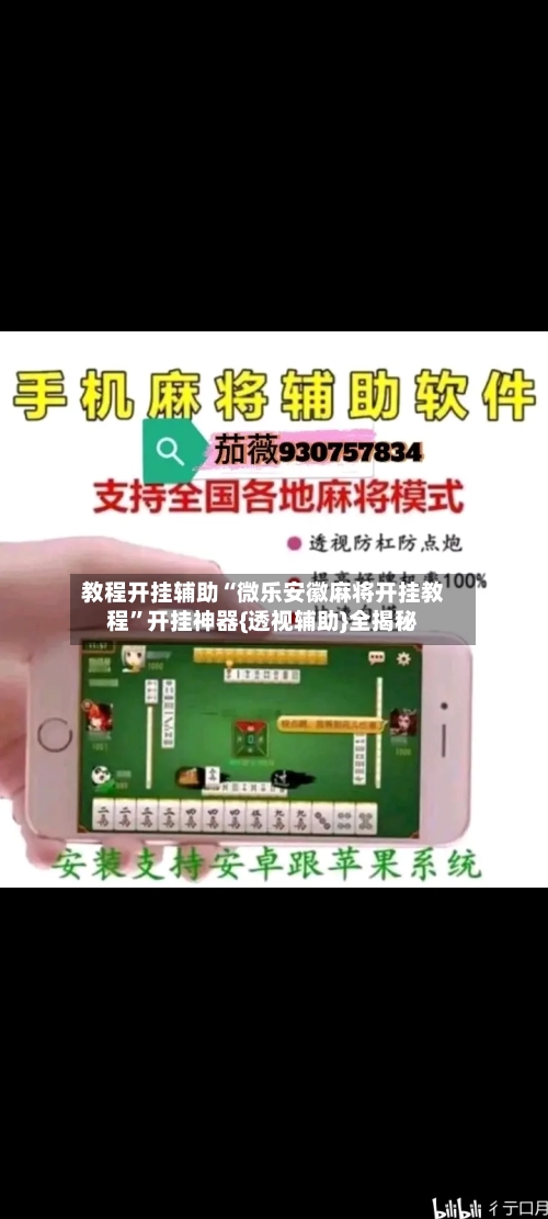 教程开挂辅助“微乐安徽麻将开挂教程	”开挂神器{透视辅助}全揭秘-第3张图片