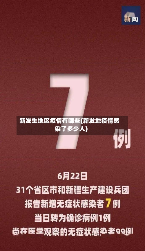 新发生地区疫情有哪些(新发地疫情感染了多少人)