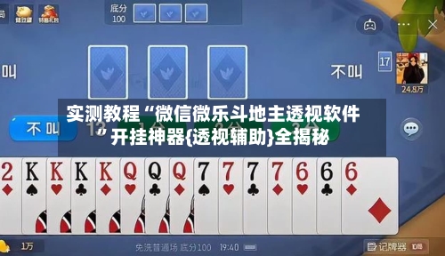 实测教程“微信微乐斗地主透视软件”开挂神器{透视辅助}全揭秘-第3张图片