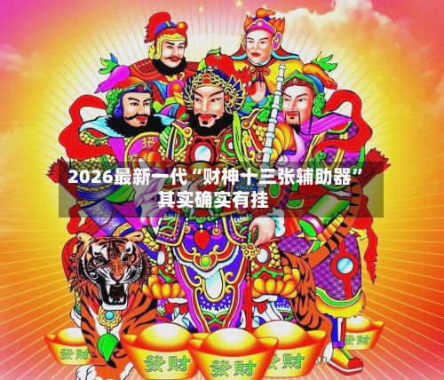 2026最新一代“财神十三张辅助器”其实确实有挂-第2张图片