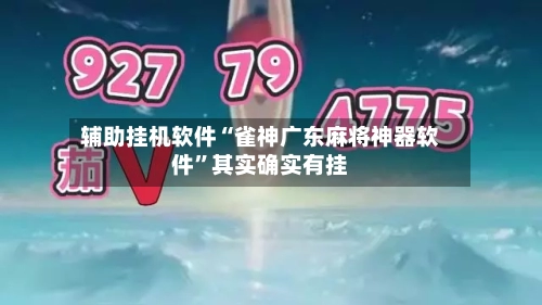 辅助挂机软件“雀神广东麻将神器软件	”其实确实有挂-第3张图片