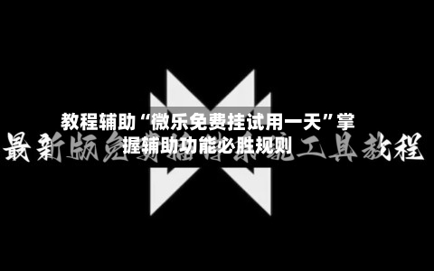 教程辅助“微乐免费挂试用一天”掌握辅助功能必胜规则-第2张图片