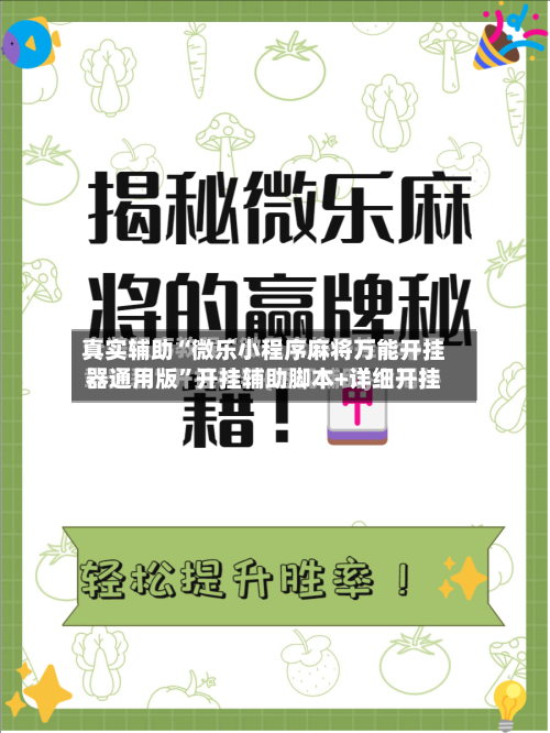 真实辅助“微乐小程序麻将万能开挂器通用版”开挂辅助脚本+详细开挂-第3张图片