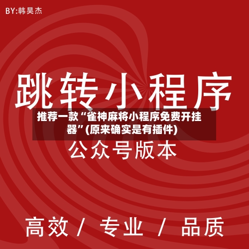 推荐一款“雀神麻将小程序免费开挂器”(原来确实是有插件)-第3张图片
