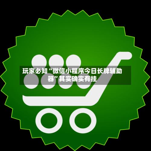 玩家必知“微信小程序今日长牌辅助器”其实确实有挂-第2张图片
