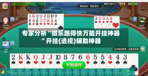 专家分析“微乐跑得快万能开挂神器”开挂(透视)辅助神器