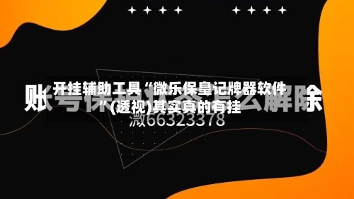 开挂辅助工具“微乐保皇记牌器软件”(透视)其实真的有挂
