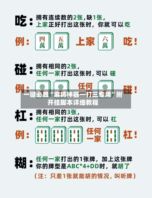 一键必胜“麻将神器一打三专用”附开挂脚本详细教程-第3张图片