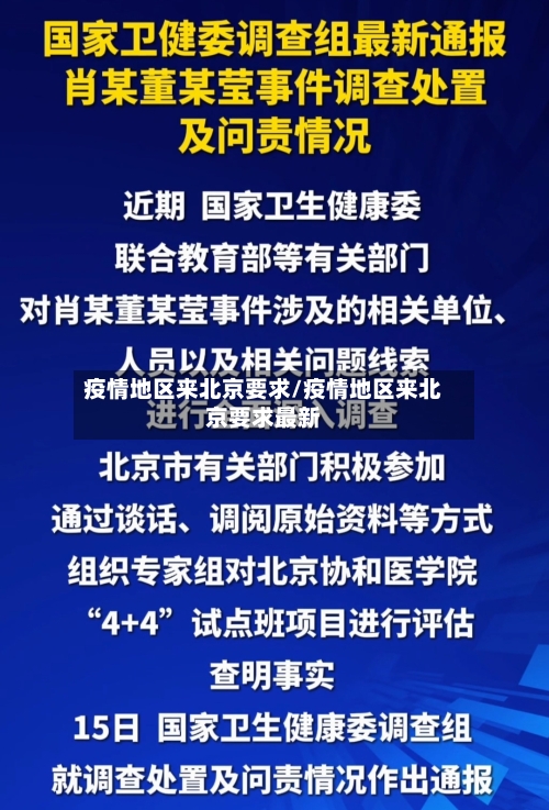 疫情地区来北京要求/疫情地区来北京要求最新-第3张图片