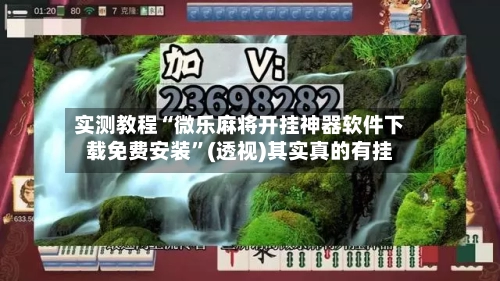 实测教程“微乐麻将开挂神器软件下载免费安装	”(透视)其实真的有挂-第2张图片