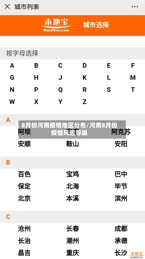 8月份河南疫情地区分布/河南8月份疫情风险等级-第2张图片