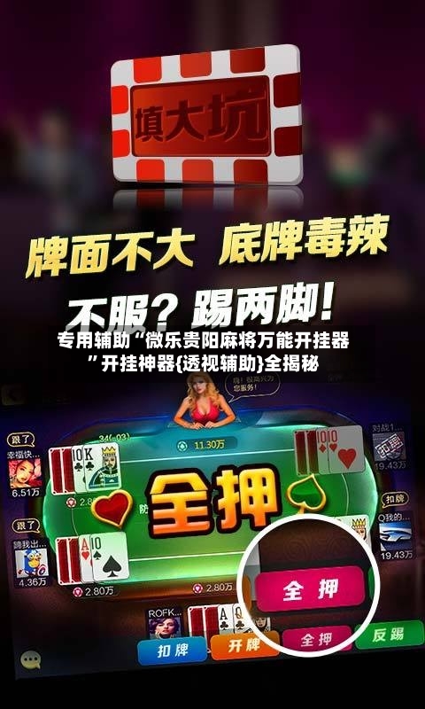 专用辅助“微乐贵阳麻将万能开挂器	”开挂神器{透视辅助}全揭秘-第2张图片