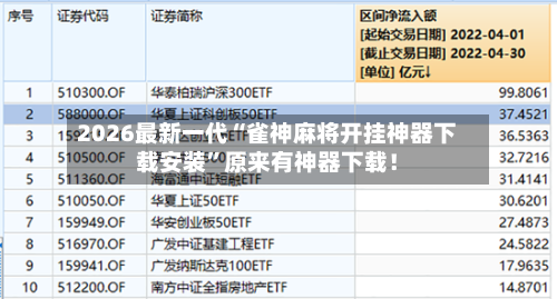 2026最新一代“雀神麻将开挂神器下载安装”原来有神器下载！
