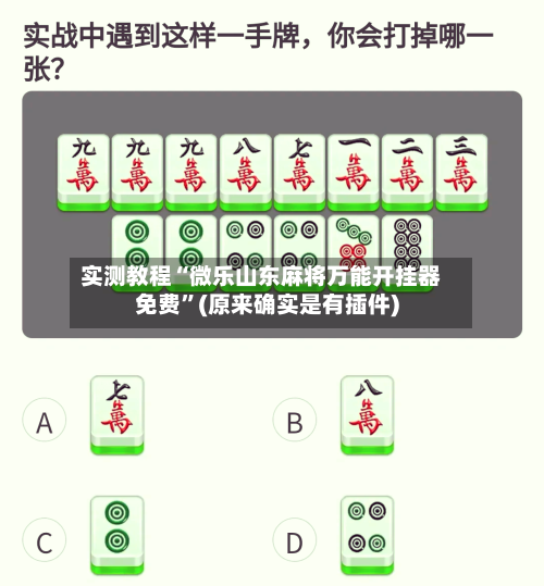 实测教程“微乐山东麻将万能开挂器免费	”(原来确实是有插件)-第2张图片