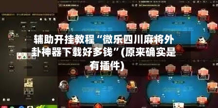 辅助开挂教程“微乐四川麻将外卦神器下载好多钱	”(原来确实是有插件)-第2张图片