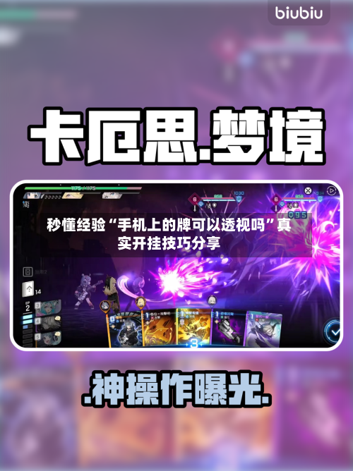 秒懂经验“手机上的牌可以透视吗”真实开挂技巧分享-第3张图片