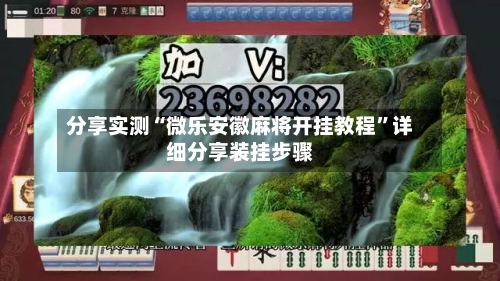分享实测“微乐安徽麻将开挂教程	”详细分享装挂步骤-第2张图片