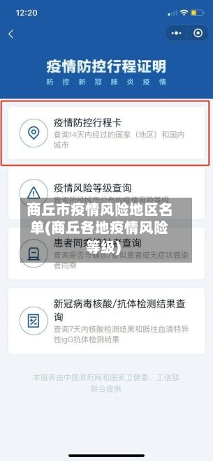 商丘市疫情风险地区名单(商丘各地疫情风险等级)-第3张图片