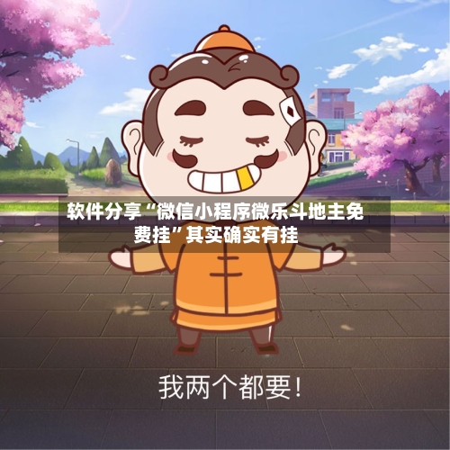 软件分享“微信小程序微乐斗地主免费挂”其实确实有挂-第2张图片