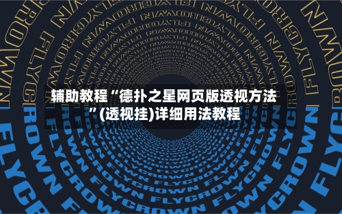 辅助教程“德扑之星网页版透视方法”(透视挂)详细用法教程-第2张图片