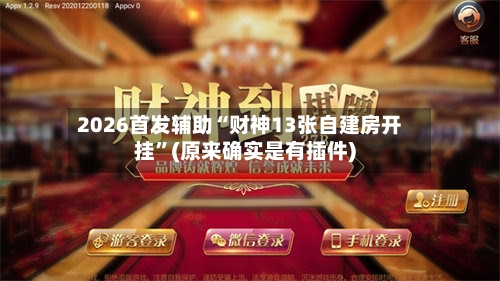 2026首发辅助“财神13张自建房开挂”(原来确实是有插件)