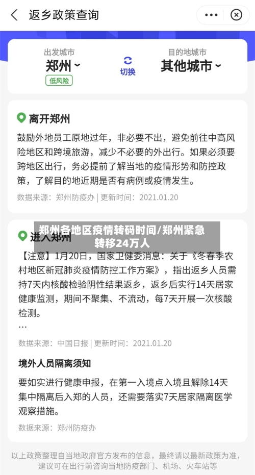 郑州各地区疫情转码时间/郑州紧急转移24万人-第2张图片