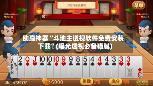 助赢神器“斗地主透视软件免费安装下载	”(曝光透视必备猫腻)-第2张图片