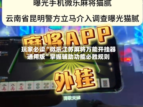 玩家必读“微乐江苏麻将万能开挂器通用版	”掌握辅助功能必胜规则-第3张图片