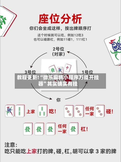 教程更新!“微乐麻将小程序万能开挂器	”其实确实有挂-第2张图片