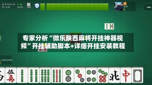 专家分析“微乐陕西麻将开挂神器视频”开挂辅助脚本+详细开挂安装教程-第2张图片