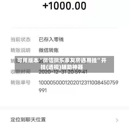 可用版本“微信微乐亲友房通用挂”开挂(透视)辅助神器-第3张图片