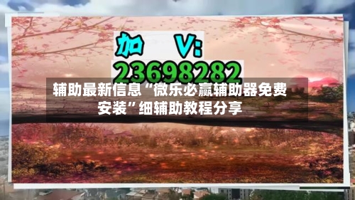 辅助最新信息“微乐必赢辅助器免费安装”细辅助教程分享-第3张图片
