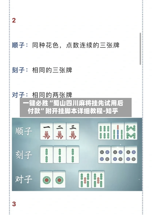 一键必胜“蜀山四川麻将挂先试用后付款”附开挂脚本详细教程-知乎-第2张图片