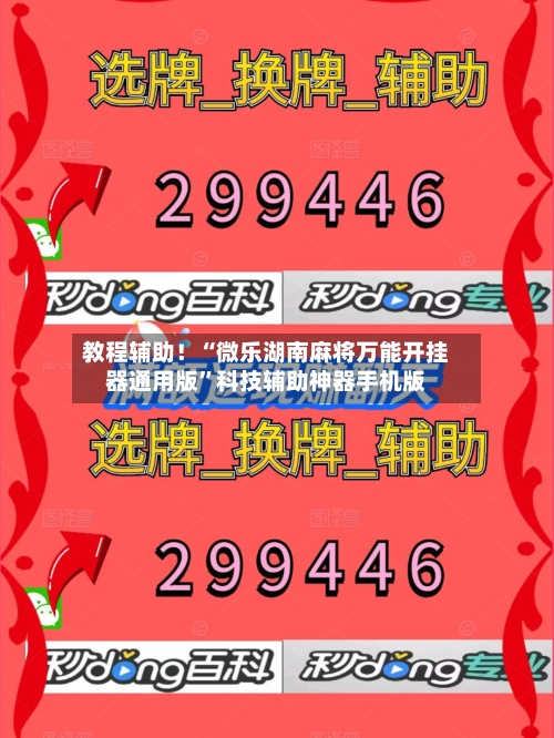 教程辅助！“微乐湖南麻将万能开挂器通用版”科技辅助神器手机版-第2张图片