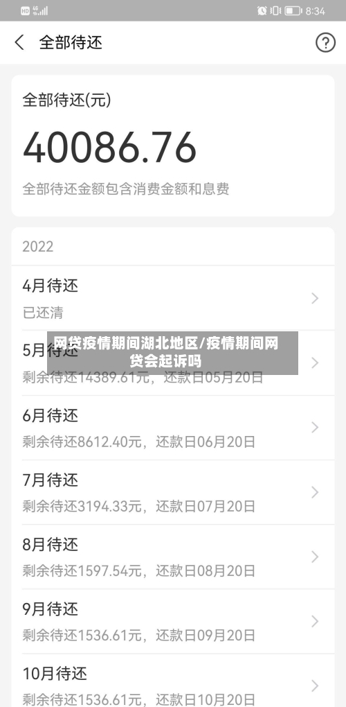 网贷疫情期间湖北地区/疫情期间网贷会起诉吗