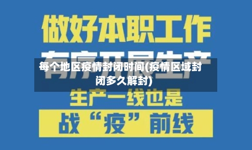 每个地区疫情封闭时间(疫情区域封闭多久解封)