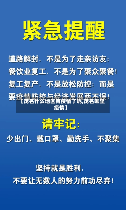 【茂名什么地区有疫情了呢,茂名哪里疫情】