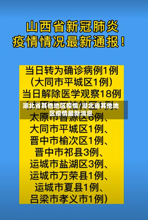 湖北省其他地区疫情/湖北省其他地区疫情最新消息