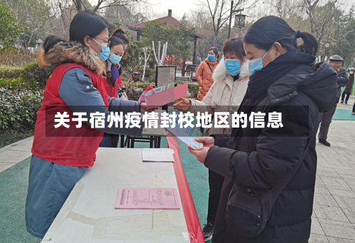 关于宿州疫情封校地区的信息-第2张图片