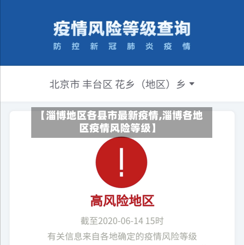 【淄博地区各县市最新疫情,淄博各地区疫情风险等级】