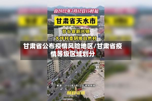 甘肃省公布疫情风险地区/甘肃省疫情等级区域划分-第2张图片