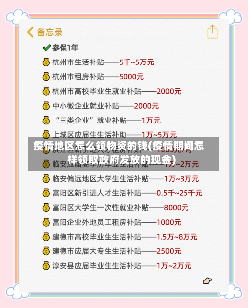 疫情地区怎么领物资的钱(疫情期间怎样领取政府发放的现金)-第3张图片