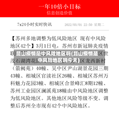 昆山疫情是中风险地区吗(昆山疫情是中风险地区吗今天)